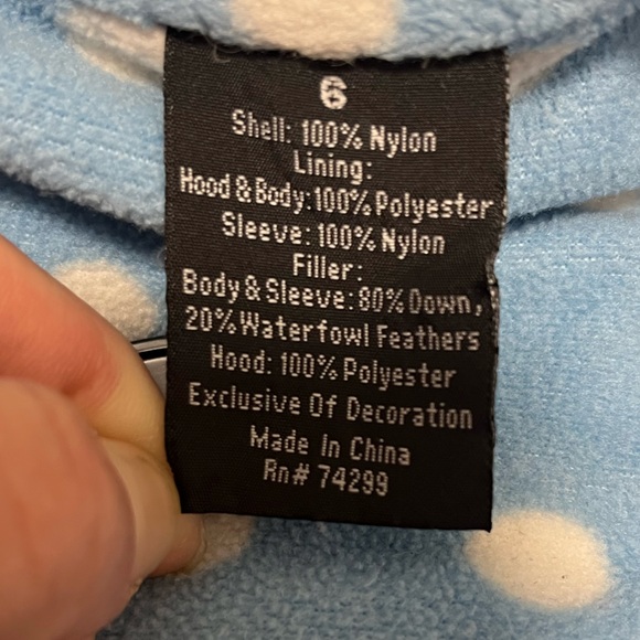 Snozu Purple Puffer Coat, size 6 - Picture 6 of 8